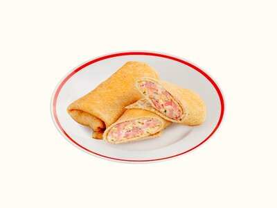 Блины с ветчиной и сыром