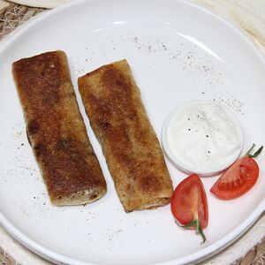 Նրբաբլիթ հավով և սնկով