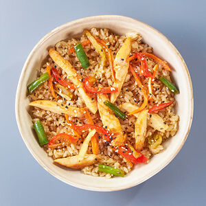 Рис с курицей и овощами