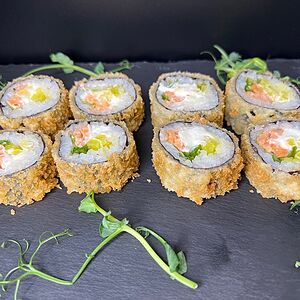 Темпура лосось и такуан 