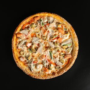  Пицца с морской начинкой