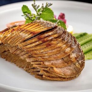 Тушеная говядина в соевом соусе 