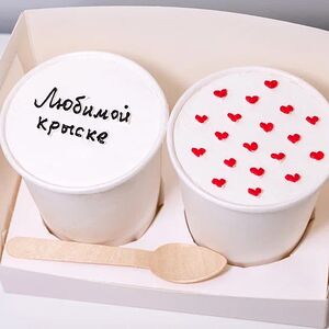 Десерт Торт в стакане «Любимой крыске» 