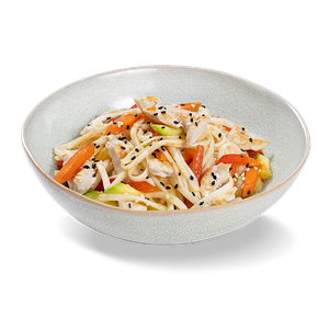 Лапша Удон с курицей и овощами