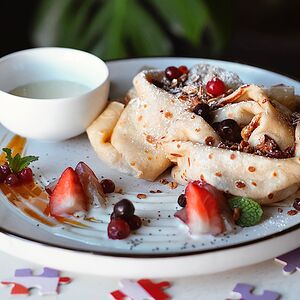 Блинчики со сгущенкой