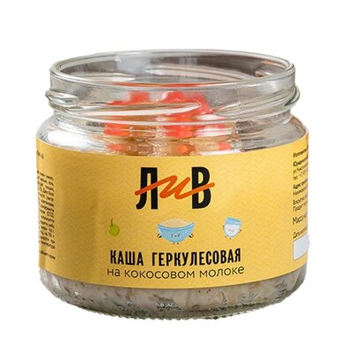 Каша геркулесовая на кокосовом молоке