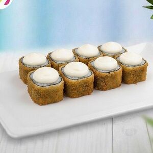 Ролл Филадельфия темпура с чесночным соусом