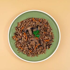 Каша гречневая с овощами и грибами