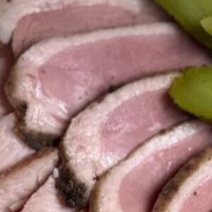 Пастрами из утиной грудки, нарезка