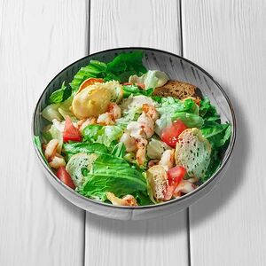 Цезарь с тигровыми креветками