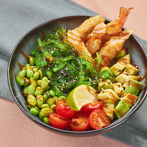 Поке креветка панко