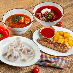 Сытный ланч Суп и Горячее