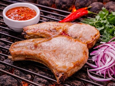 Шашлык из свиной корейки