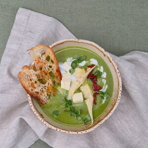 Крем суп из зелёных овощей