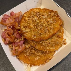 Драники с беконом