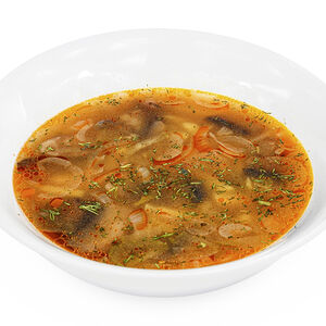 Рассольник постный с грибами