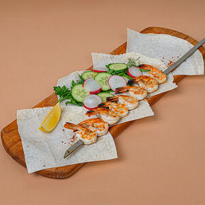 Шашлык из креветок