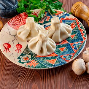 Сет 3шт хинкали с курицей и грибами отварные