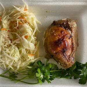 Куриное бедро запечённое