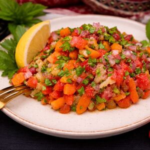 Салат из печеных овощей