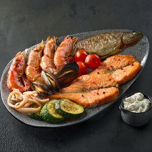 Морепродукты Ассорти малое на гриле