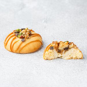 Печенье карамель и орехи