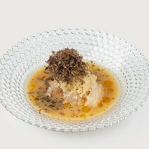 Гребешок юдзу с трюфелем