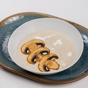 Сливочный крем-суп из лесных грибов