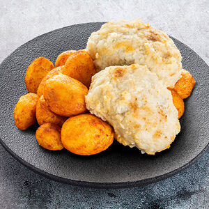 Рыбные котлетки с гарниром на выбор