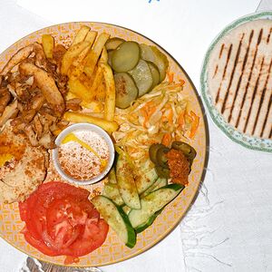  Шварма на тарелке