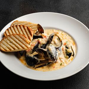 Мидии по-черноморскому рецепту в сливочном соусе