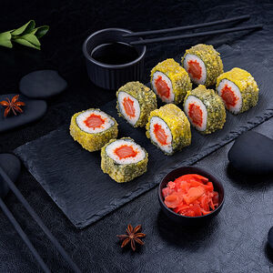 Жареный мини-ролл ПроЛосось