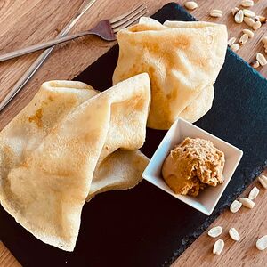 Блинчики с арахисовой пастой