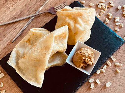 Блинчики с арахисовой пастой