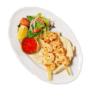 Шашлык из креветок