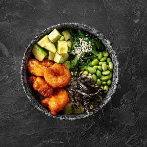 Поке с креветками 