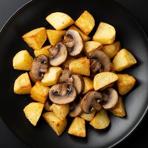 Картофель жареный с грибами