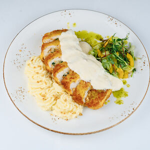 Цыпленок с сыром и беконом