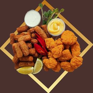 Сет-чуррос с куриным попкормом
