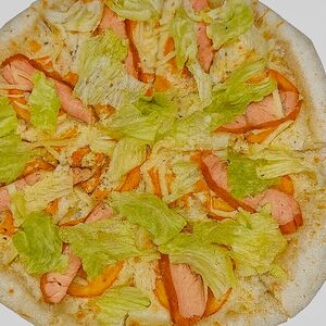 Пицца цезарь с красной рыбой 33 см
