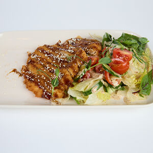 Курица тонкацу с овощным миксом 