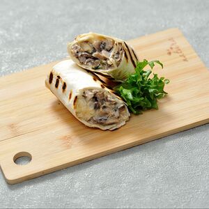 Врап с грибами и курицей