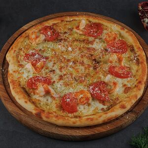 Пицца Сливочная с креветками