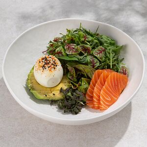 Завтрак с лососем