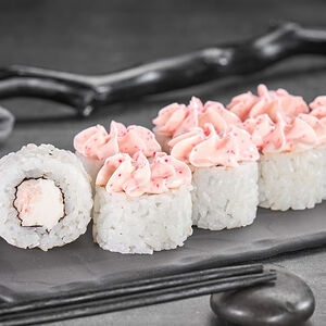 Ролл Лава с крабом