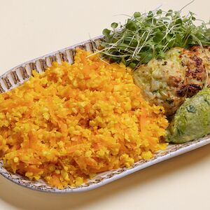 Հնդկահավի կոտլետով ծաղկակաղամբի փլավ