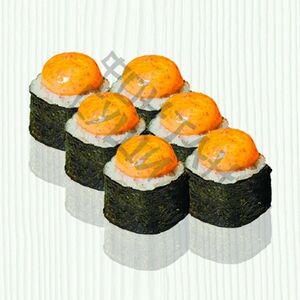 Ролл динамит с жареным лососем