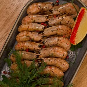 Жареные креветки к пиву