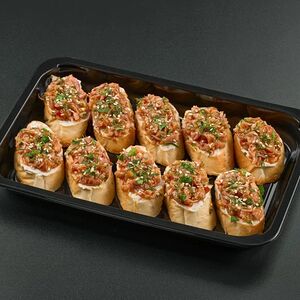 Мини-брускетты с грибами