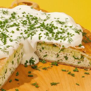 Пирог с курицей и картофелем